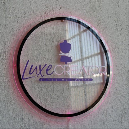 Luxe Creaton Acrylic Business Logo Sign - Shineneon
