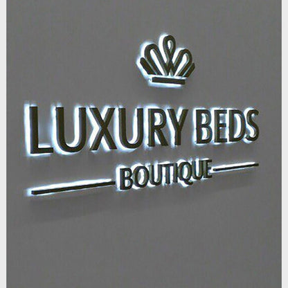 Luxury Beds Boutique 3D Backlit Channel Letters Led Light Sign - Shineneon