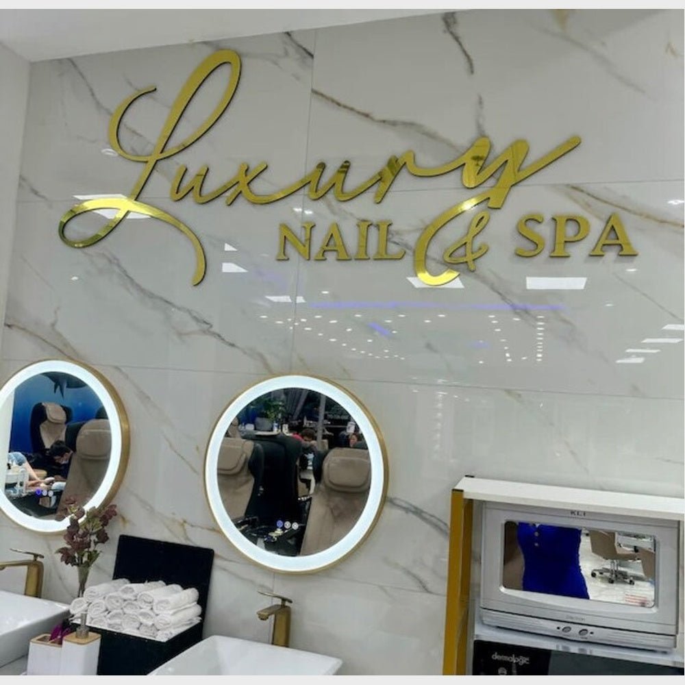 Luxury Nail Spa Stainless Steel Metal 3d Sign - Shineneon