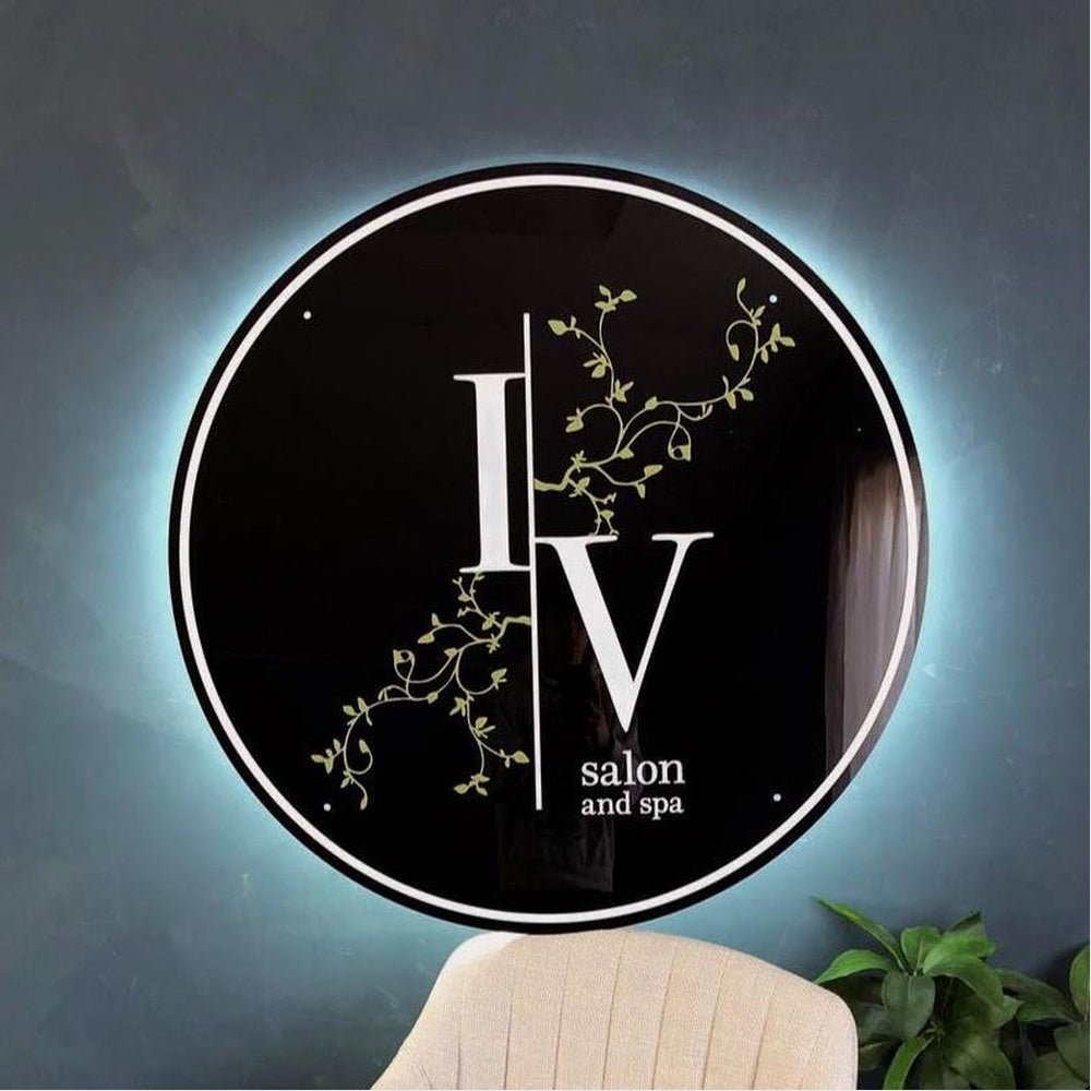 Lv Salon And Spa Acrylic Business Logo Sign - Shineneon