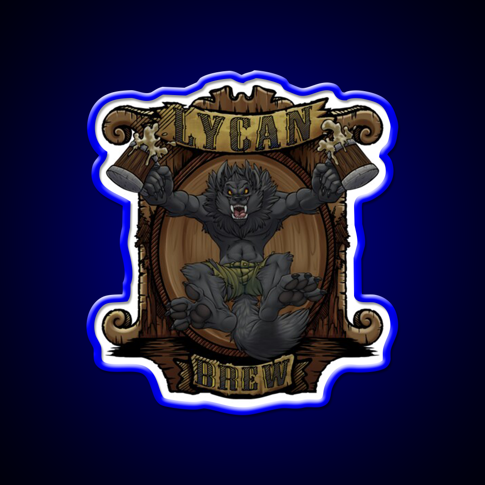 Lycan Brew Beer Bar Decor Led Neon Sign Rgb Color