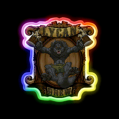 Lycan Brew Beer Bar Decor Led Neon Sign Rgb Color