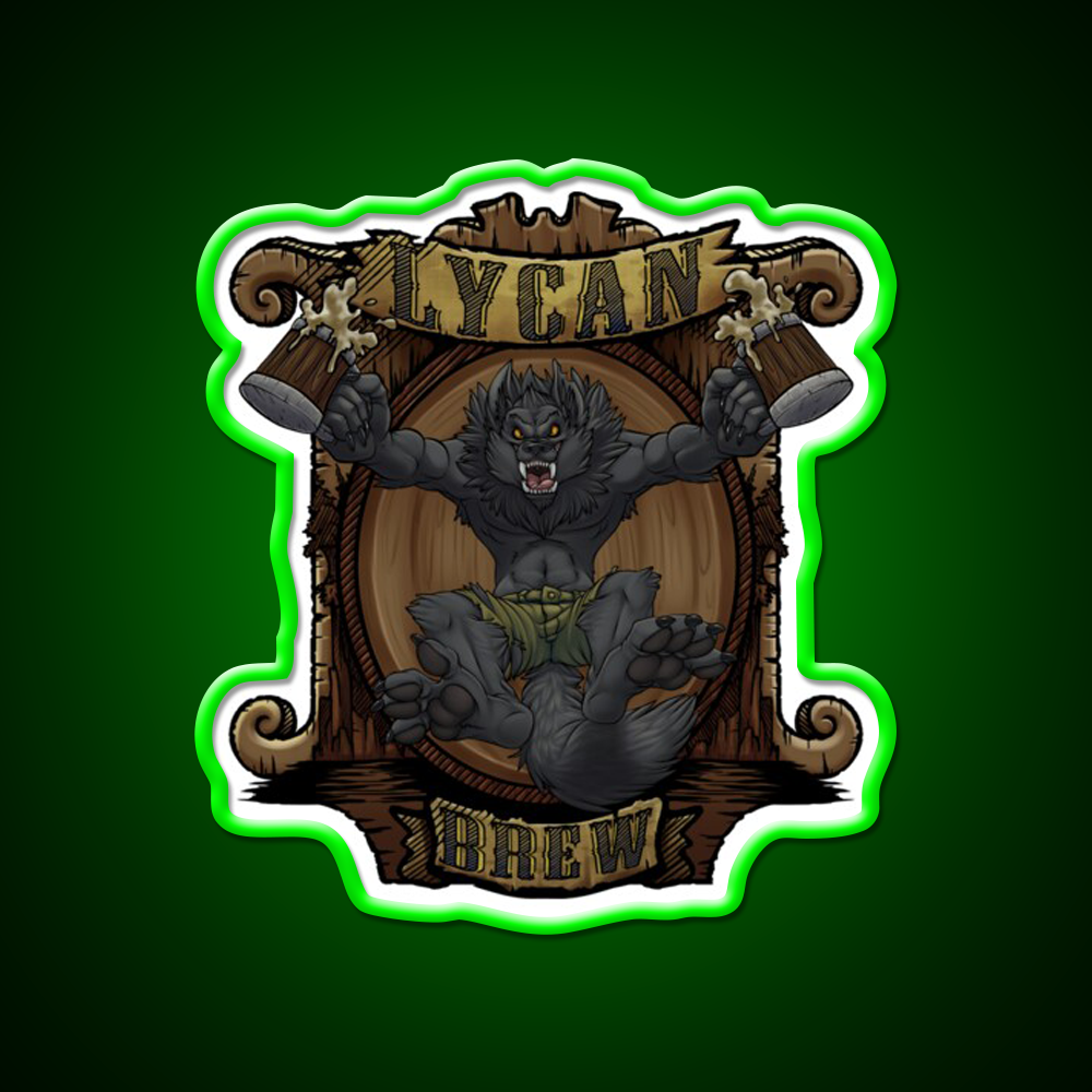 Lycan Brew Beer Bar Decor Led Neon Sign Rgb Color