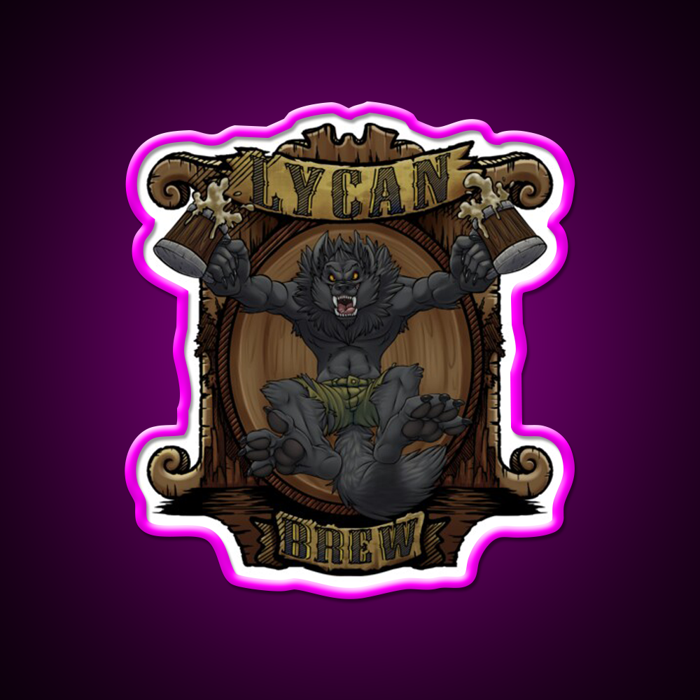 Lycan Brew Beer Bar Decor Led Neon Sign Rgb Color