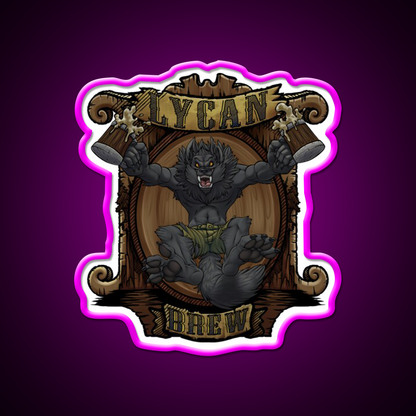 Lycan Brew Beer Bar Decor Led Neon Sign Rgb Color