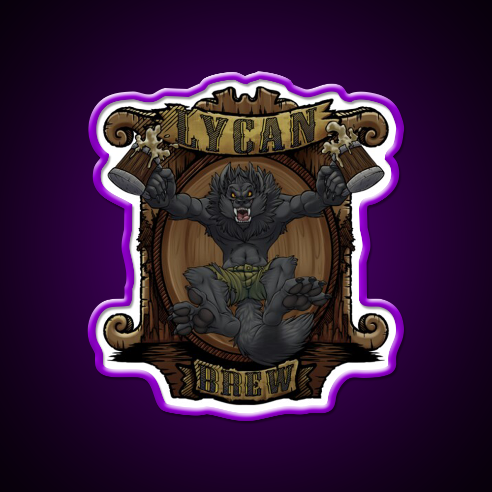 Lycan Brew Beer Bar Decor Led Neon Sign Rgb Color