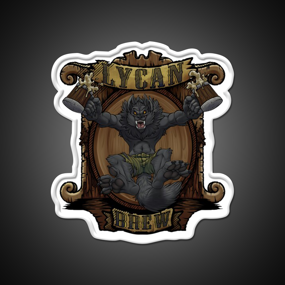 Lycan Brew Beer Bar Decor Led Neon Sign Rgb Color