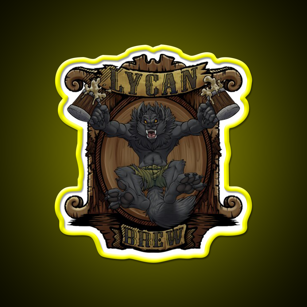 Lycan Brew Beer Bar Decor Led Neon Sign Rgb Color