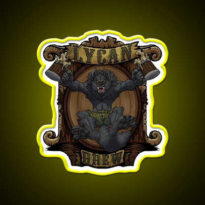 Lycan Brew Beer Bar Decor Led Neon Sign Rgb Color