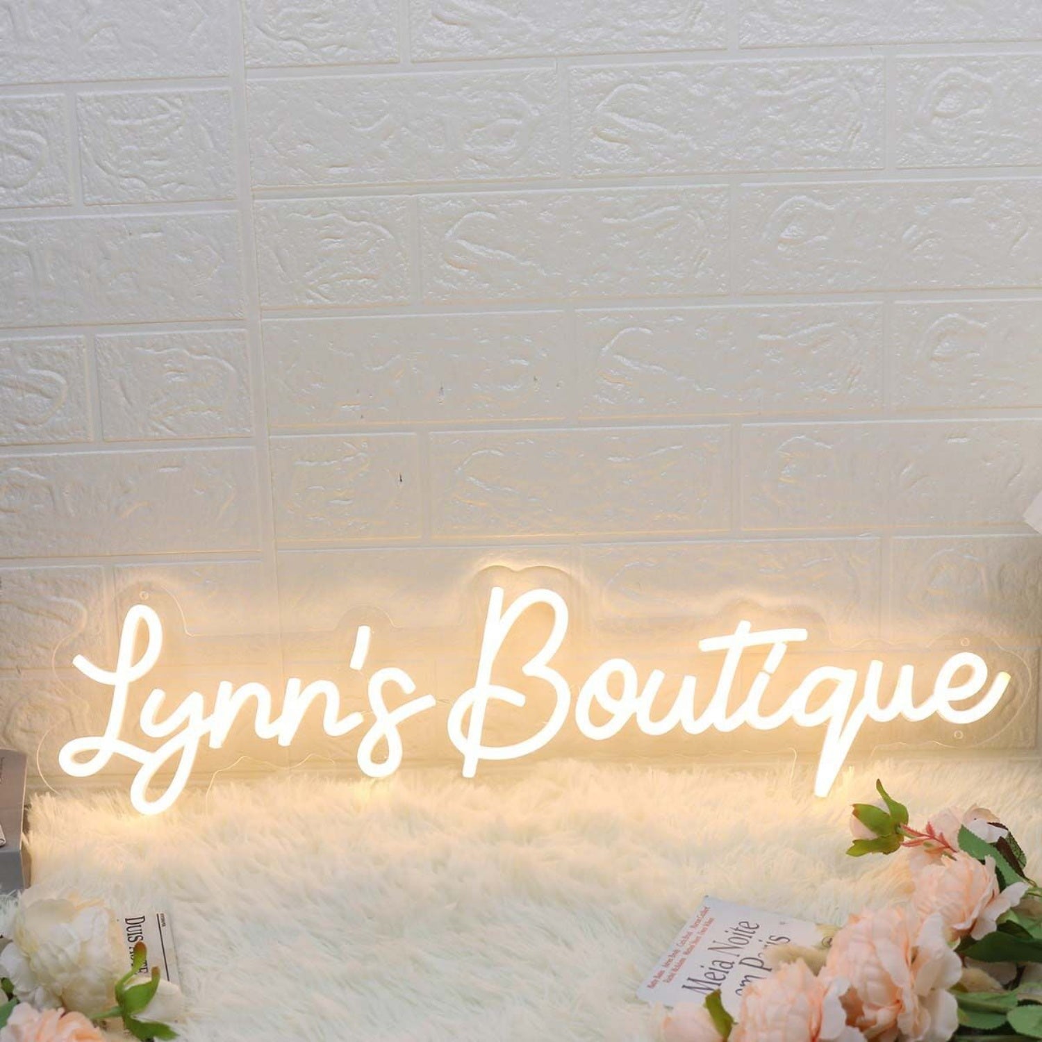 Lynns Boutique Yellow Led Neon Sign - Shineneon