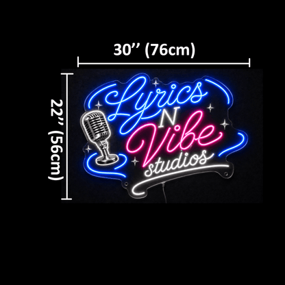 Lyrics N Vibe Studio Custom Business LED Neon Sign - Shineneon