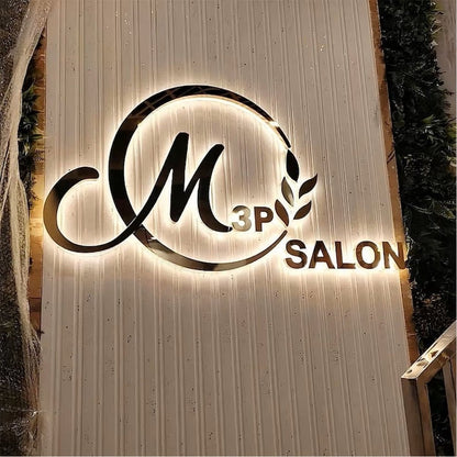 M 3P Salon 3D Backlit Channel Letters Led Light Sign - Shineneon