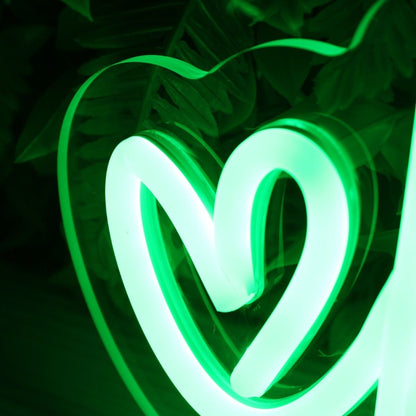 M And F Green Led Neon Sign - Shineneon