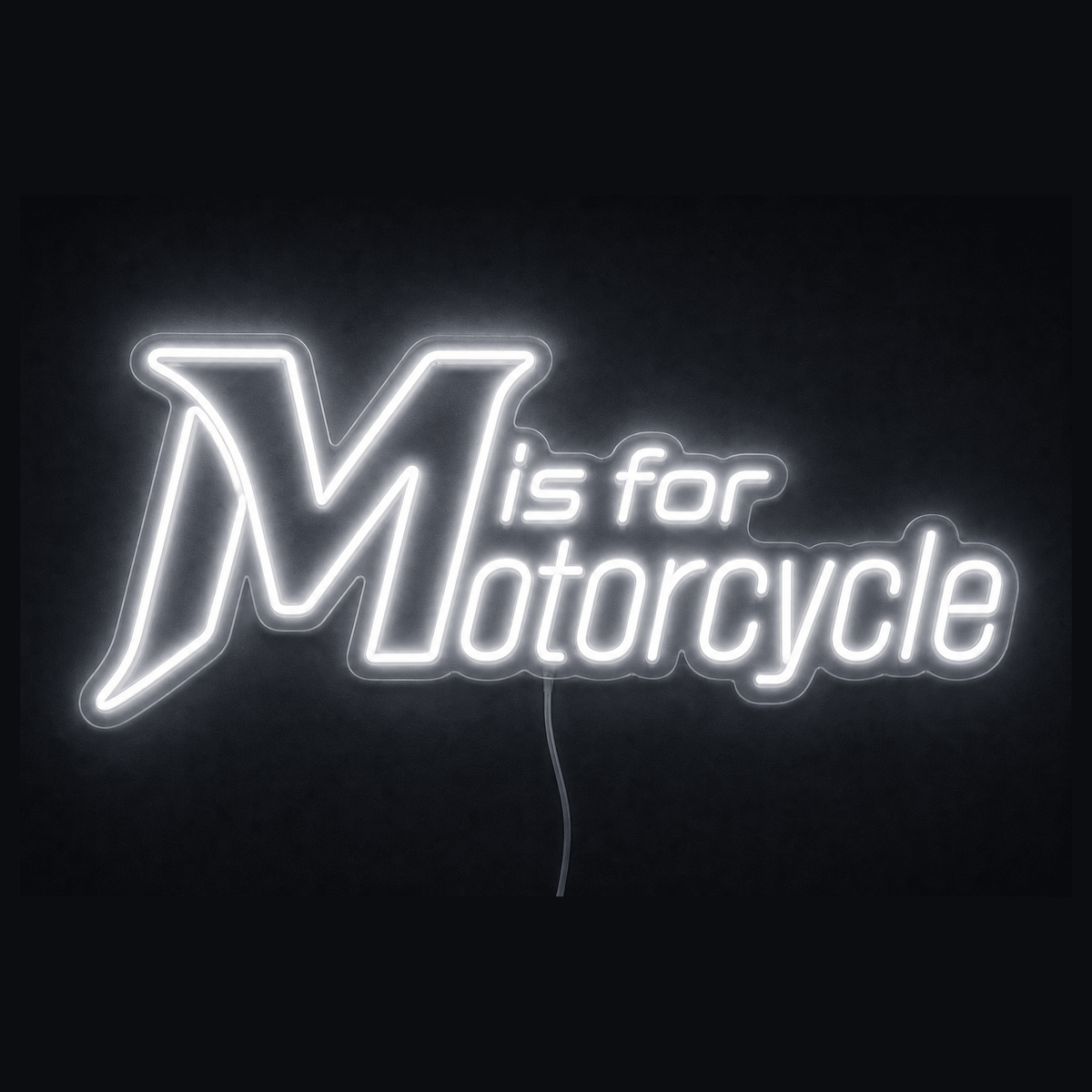 M is for Motorcycle Custom LED Neon Sign - Shineneon