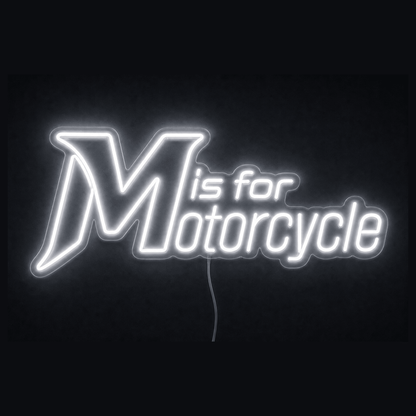 M is for Motorcycle Custom LED Neon Sign - Shineneon