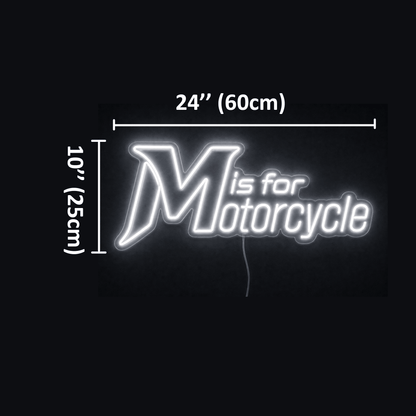 M is for Motorcycle Custom LED Neon Sign - Shineneon