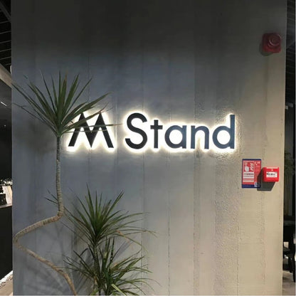M Stand 3D Backlit Channel Letters Led Light Sign