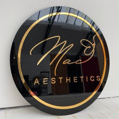 Mac Aesthetics Acrylic Business Logo Sign - Shineneon