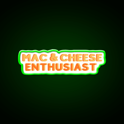 Mac And Cheese Enthusiast Snack Food Led Neon Sign Rgb Color - Shineneon