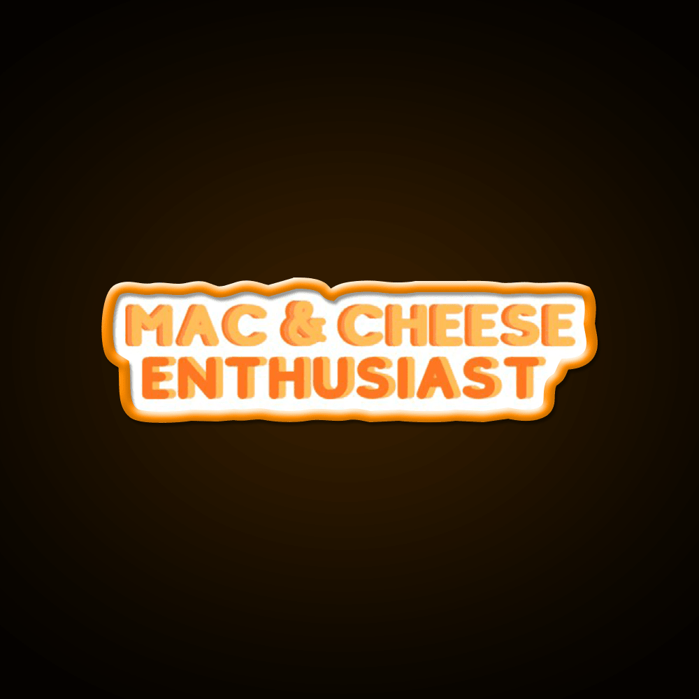 Mac And Cheese Enthusiast Snack Food Led Neon Sign Rgb Color - Shineneon