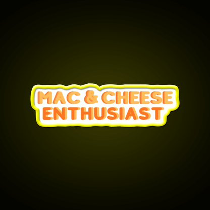 Mac And Cheese Enthusiast Snack Food Led Neon Sign Rgb Color - Shineneon