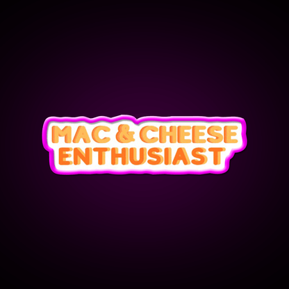 Mac And Cheese Enthusiast Snack Food Led Neon Sign Rgb Color - Shineneon