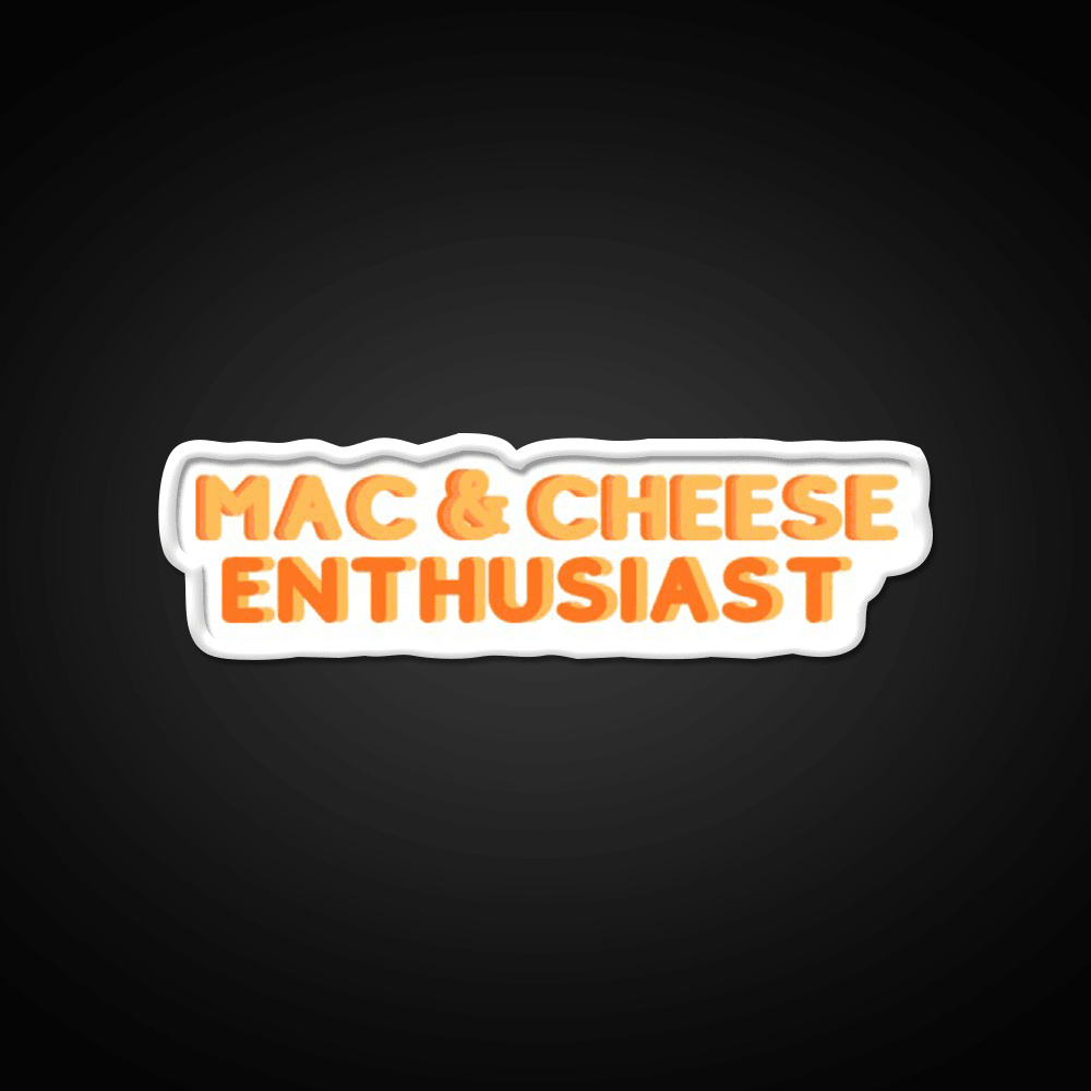 Mac And Cheese Enthusiast Snack Food Led Neon Sign Rgb Color - Shineneon