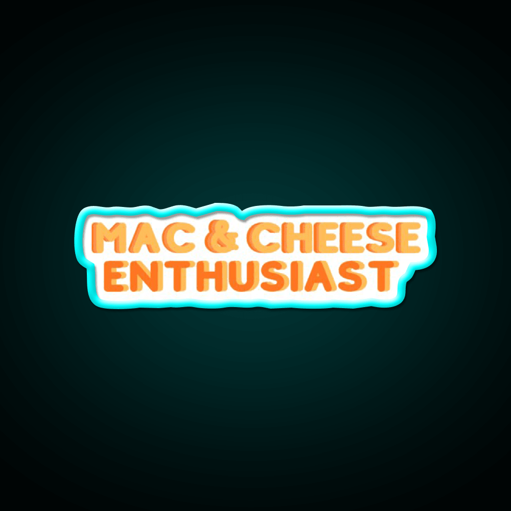 Mac And Cheese Enthusiast Snack Food Led Neon Sign Rgb Color - Shineneon