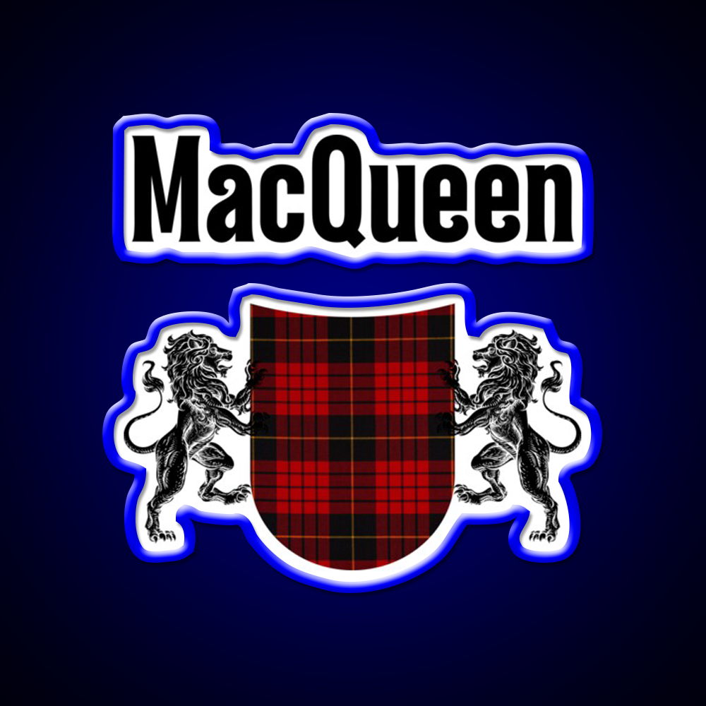 Macqueen Clan Scottish Name Whiskey Drink Bar Led Neon Sign Rgb Color
