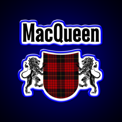 Macqueen Clan Scottish Name Whiskey Drink Bar Led Neon Sign Rgb Color