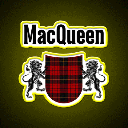 Macqueen Clan Scottish Name Whiskey Drink Bar Led Neon Sign Rgb Color