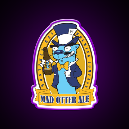 Mad Otter Ale Beer Bar Decor Led Neon Sign Rgb Color - LED neon sign view 9
