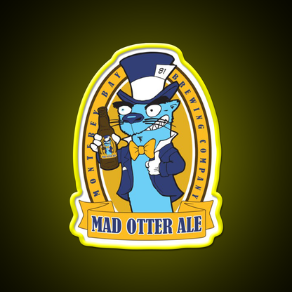 Mad Otter Ale Beer Bar Decor Led Neon Sign Rgb Color - LED neon sign view 7