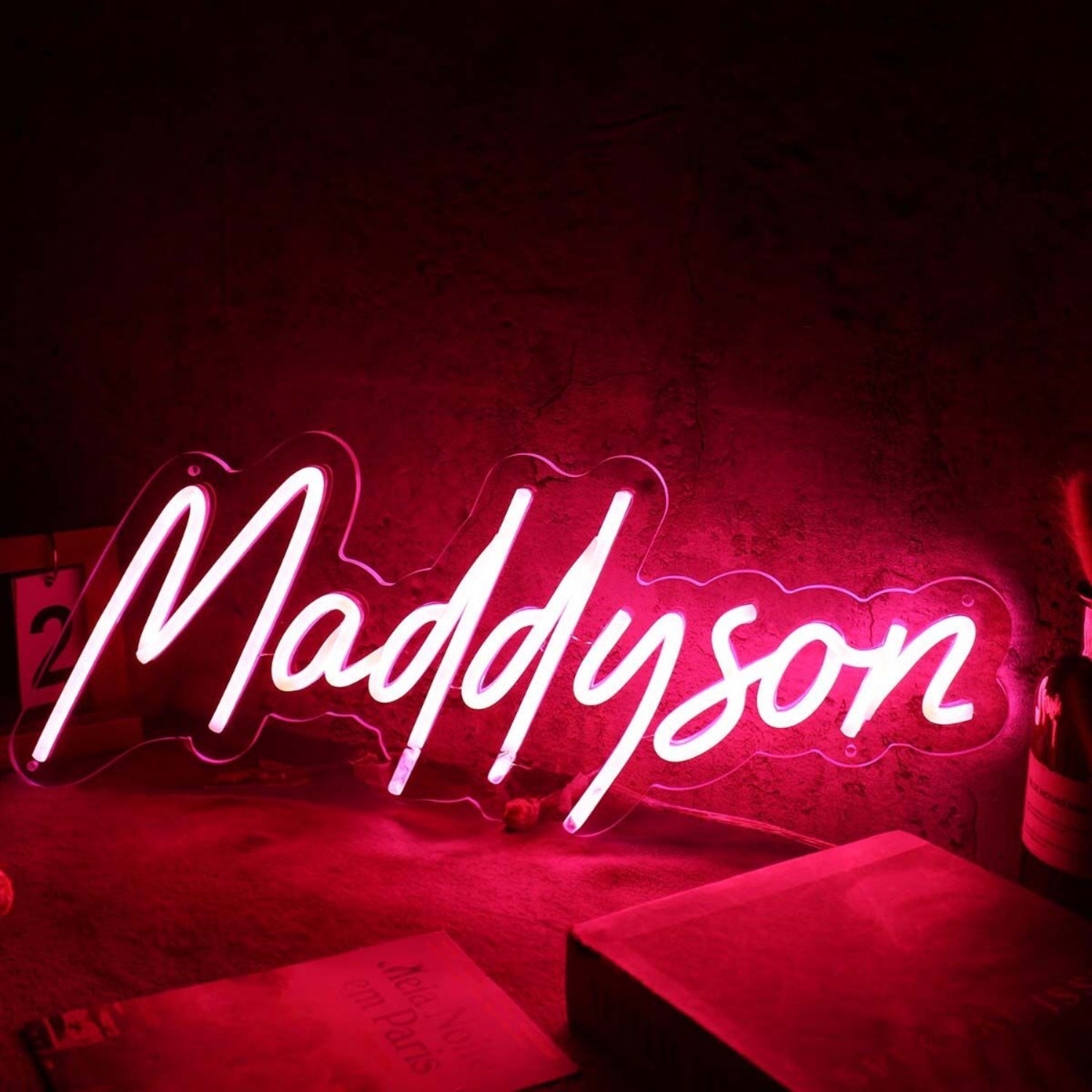 Maddyson Red Name Led Neon Sign - Shineneon