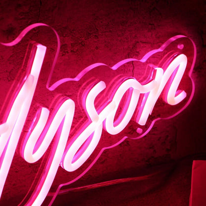 Maddyson Red Name Led Neon Sign - Shineneon