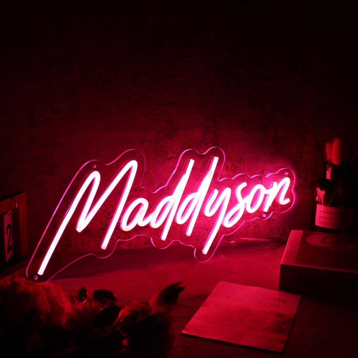 Maddyson Red Name Led Neon Sign - Shineneon