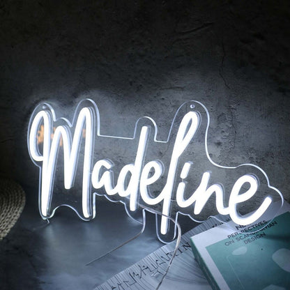 Madeline White Led Neon Sign - Shineneon