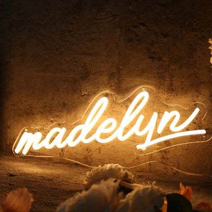 Madelyn Yellow Led Neon Sign - Shineneon