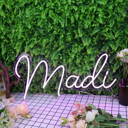 Madi Purple Led Neon Sign - Shineneon