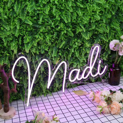 Madi Purple Led Neon Sign - Shineneon