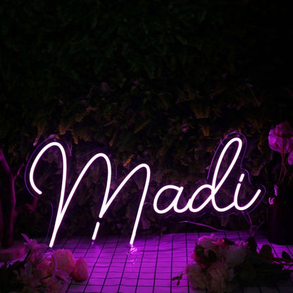 Madi Purple Led Neon Sign - Shineneon