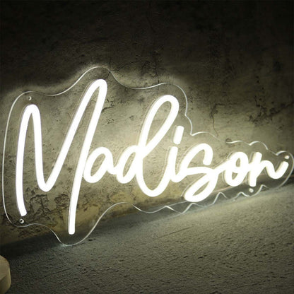 Madison Neon Name Sign For Personalized Decor | Shineneon