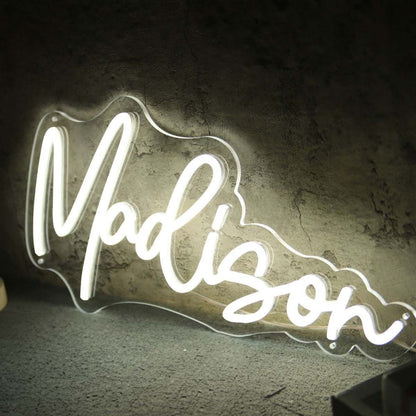 Madison Neon Name Sign For Personalized Decor | Shineneon