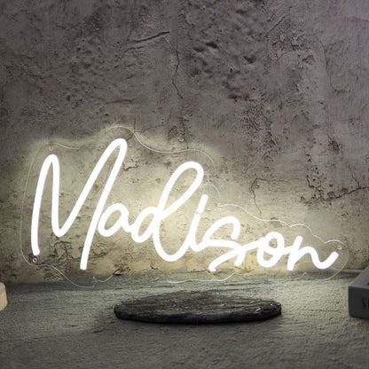 Madison Neon Name Sign For Personalized Decor | Shineneon