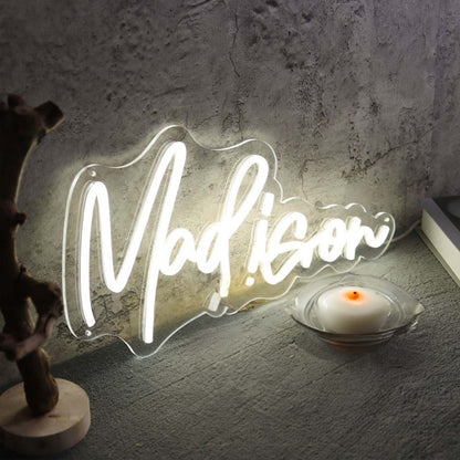 Madison Neon Name Sign For Personalized Decor | Shineneon