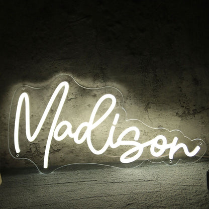 Madison Neon Name Sign For Personalized Decor | Shineneon