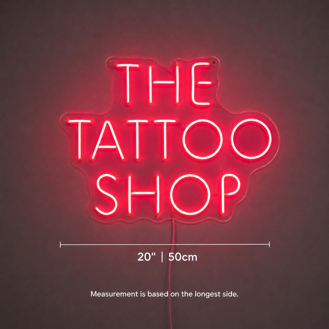 Magenta Tattoo Shop Neon Sign LED Neon Sign size image