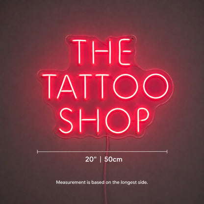 Magenta Tattoo Shop Neon Sign LED Neon Sign size image