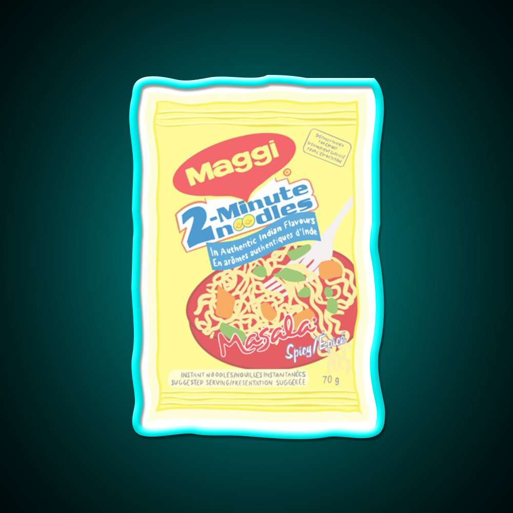 Maggi Noodles Snack Food Led Neon Sign Rgb Color