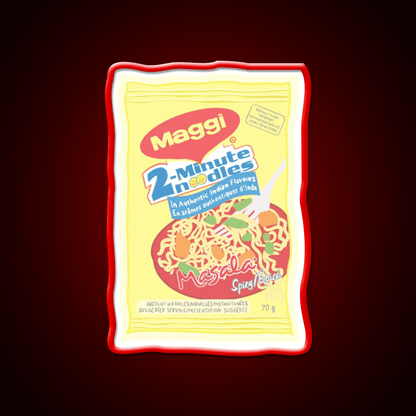 Maggi Noodles Snack Food Led Neon Sign Rgb Color - Shineneon